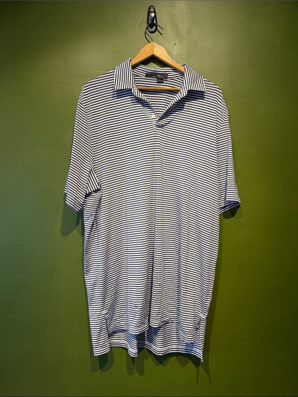 Ralph Lauren RLX Striped Navy & White Men's Polo Shirt